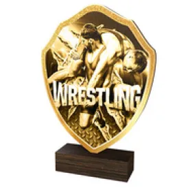 Dřevěná plaketa TFRW207 | Bojová umění Výška cm: 13,5