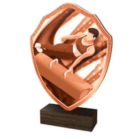 Dřevěná plaketa TFRW237 | Gymnastika Výška cm: 22