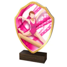 Dřevěná plaketa TFRW238 | Gymnastika Výška cm: 10,5