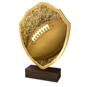 Dřevěná plaketa TFRW246 | Americký fotbal Výška cm: 22