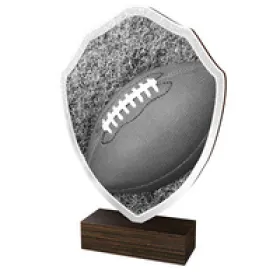 Dřevěná plaketa TFRW247 | Americký fotbal Výška cm: 16