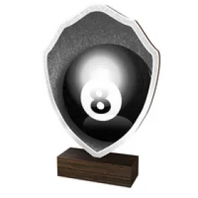 Dřevěná plaketa TFRW251 | Billiard Výška cm: 10,5