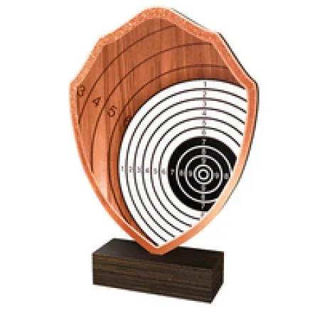 Dřevěná plaketa TFRW073 | Střelba Výška cm: 20