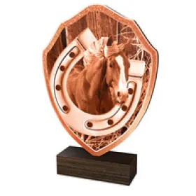 Dřevěná plaketa TFRW093 | Jezdectví Výška cm: 20