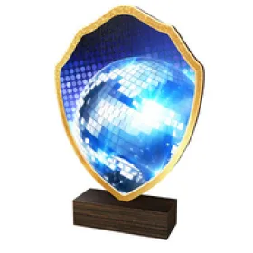 Dřevěná plaketa TFRW094 | Tanec Výška cm: 13,5