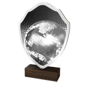 Dřevěná plaketa TFRW096 | Tanec Výška cm: 16