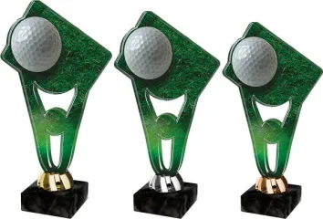 Plaketa PLA0008 | Golf Výška cm: 21,5, Barva: Stříbro