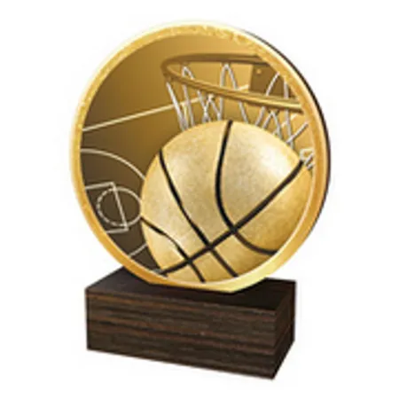 Dřevěná plaketa TFRW510 | Basketball Výška cm: 10,5