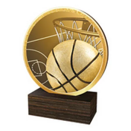 Dřevěná plaketa TFRW510 | Basketball Výška cm: 10,5