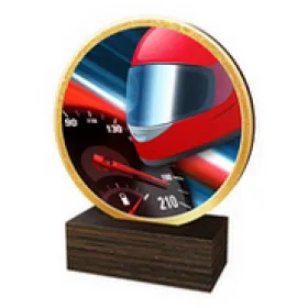 Dřevěná plaketa TFRW517 | Motorsport Výška cm: 12,5