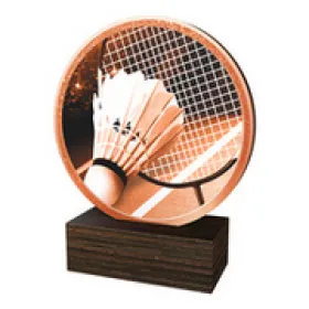 Dřevěná plaketa TFRW536 | Badminton Výška cm: 10,5