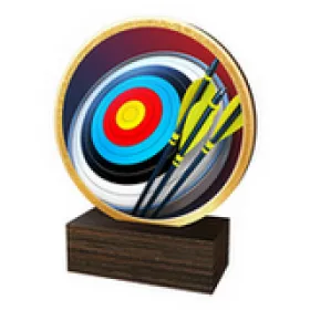 Dřevěná plaketa TFRW549 | Lukostřelba Výška cm: 13,5