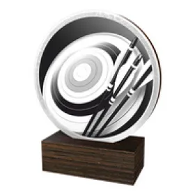 Dřevěná plaketa TFRW551 | Lukostřelba Výška cm: 9,5