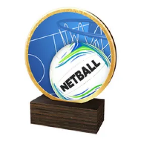 Dřevěná plaketa TFRW565 | Netball Výška cm: 9,5