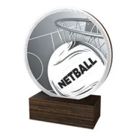 Dřevěná plaketa TFRW567 | Netball Výška cm: 9,5
