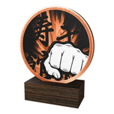 Dřevěná plaketa TFRW589 | Bojová umění Výška cm: 13,5