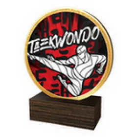 Dřevěná plaketa TFRW602 | Bojová umění Výška cm: 12,5