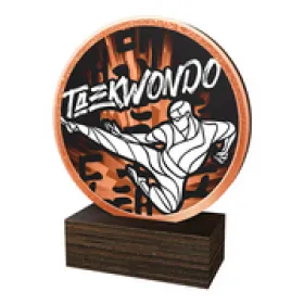 Dřevěná plaketa TFRW605 | Bojová umění Výška cm: 9,5
