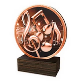 Dřevěná plaketa TFRW617 | Hudba Výška cm: 9,5