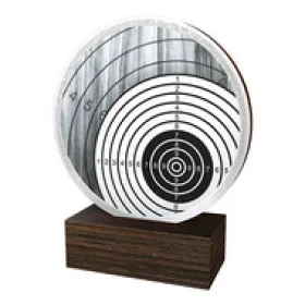 Dřevěná plaketa TFRW636 | Střelba Výška cm: 12,5