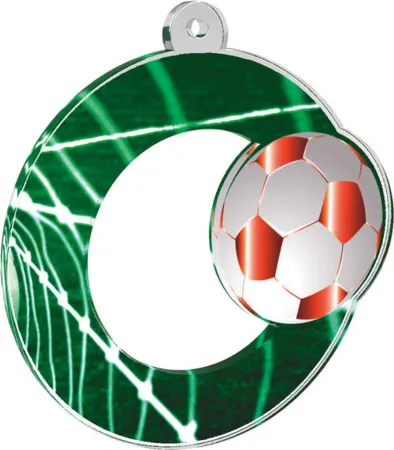 Akrylátová medaile MDA0010M16 | Fotbal Stuha: ST5, MD průměr: 7