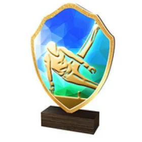 Dřevěná plaketa TFRW114 | Gymnastika Výška cm: 13,5