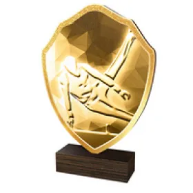 Dřevěná plaketa TFRW115 | Gymnastika Výška cm: 22