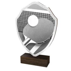 Dřevěná plaketa TFRW120 | Stolní tenis Výška cm: 14,5