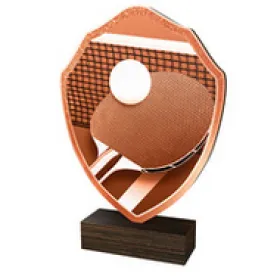 Dřevěná plaketa TFRW121 | Stolní tenis Výška cm: 22