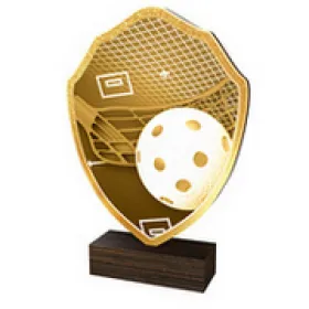 Dřevěná plaketa TFRW123 | Florbal Výška cm: 10,5