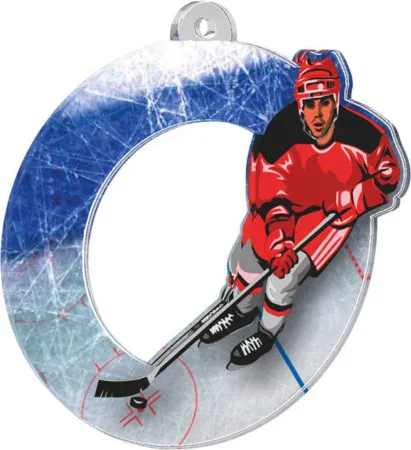 Akrylátová medaile MDA0010M18 | Hokej Stuha: ST7, MD průměr: 6