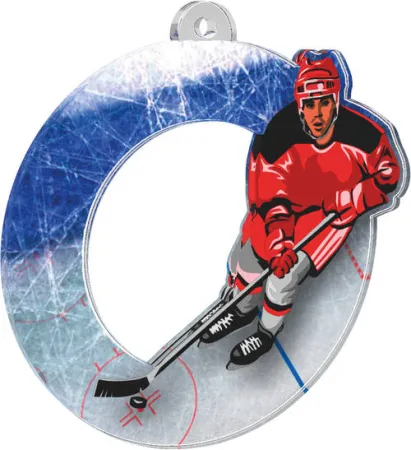 Akrylátová medaile MDA0010M18 | Hokej Stuha: ST7, MD průměr: 6