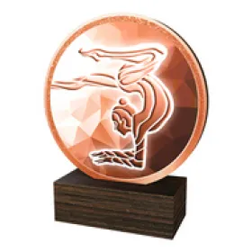 Dřevěná plaketa TFRW677 | Gymnastika Výška cm: 10,5