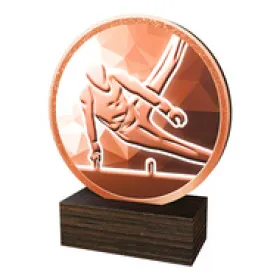 Dřevěná plaketa TFRW681 | Gymnastika Výška cm: 12,5