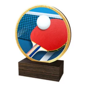 Dřevěná plaketa TFRW682 | Stolní tenis Výška cm: 10,5