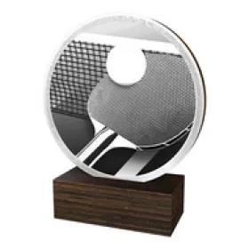 Dřevěná plaketa TFRW684 | Stolní tenis Výška cm: 12,5