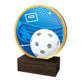 Dřevěná plaketa TFRW686 | Florbal Výška cm: 12,5