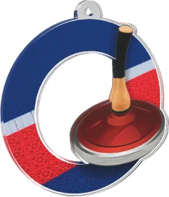 Akrylátová medaile MDA0010M22 | Eisstock Stuha: ST13, MD průměr: 5