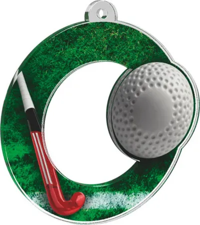 Akrylátová medaile MDA0010M23 | Pozemní hokej Stuha: ST16, MD průměr: 7