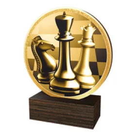 Dřevěná plaketa TFRW723 | Šachy Výška cm: 12,5