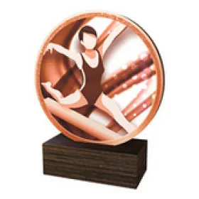 Dřevěná plaketa TFRW741 | Gymnastika Výška cm: 9,5
