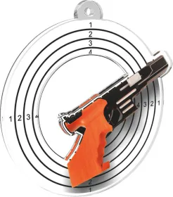 Akrylátová medaile MDA0010M26 | Střelba Stuha: ST11, MD průměr: 5