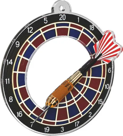 Akrylátová medaile MDA0010M30 | Šipky Stuha: ST7, MD průměr: 6