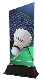Akrylátová trofej CAS0132 | Badminton Výška cm: 21,5