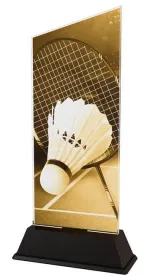 Akrylátová trofej CAS0133 | Badminton Výška cm: 16,5