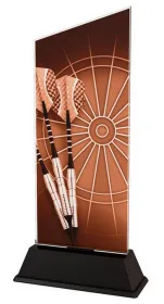 Akrylátová trofej CAS0139 | Šipky Výška cm: 19