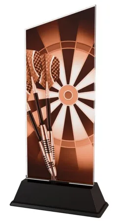 Akrylátová trofej CAS0143 | Šipky Výška cm: 16,5