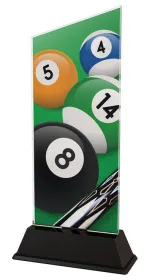 Akrylátová trofej CAS0164 | Billiard Výška cm: 19