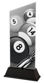Akrylátová trofej CAS0166 | Billiard Výška cm: 24