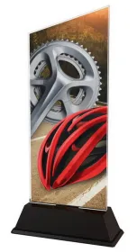 Akrylátová trofej CAS0172 | Cyklistika Výška cm: 21,5